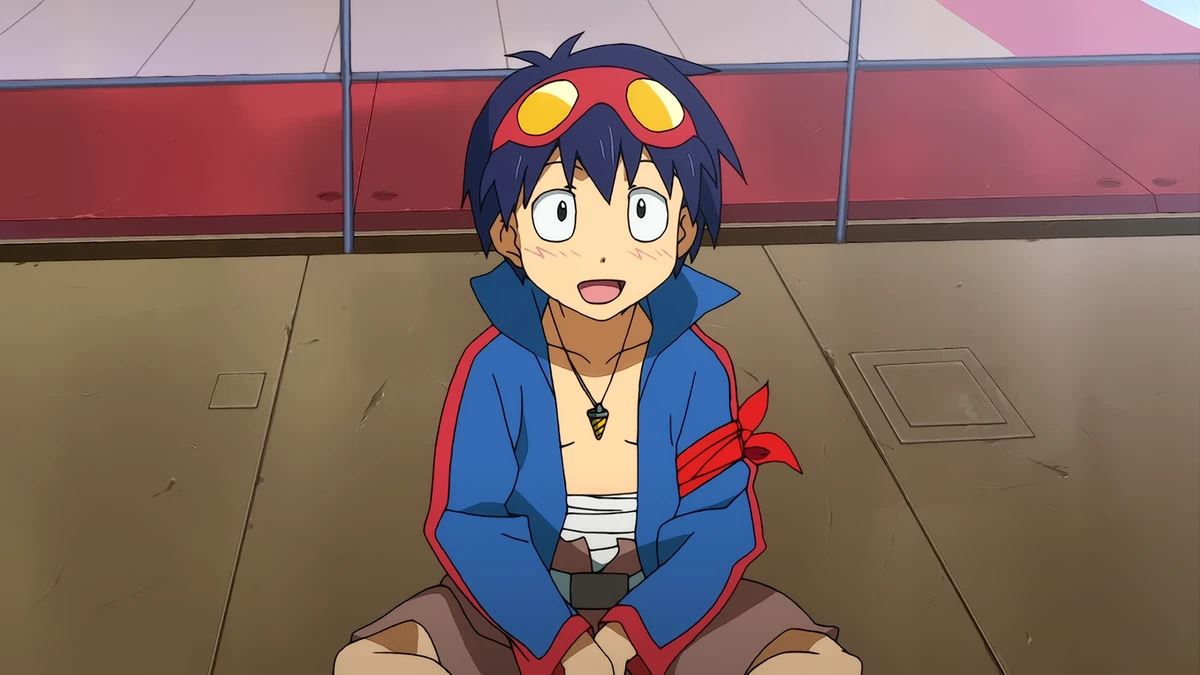 تصویری از انیمه اکشن Gurren Lagann