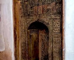 جزئیات شگفت انگیز محراب چوبی مسجد جامع ابیانه+عکس