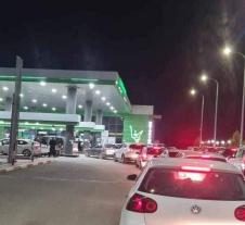 عکس/ صفوف بنزین در حیفا