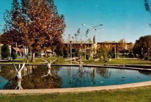 کارت پستال تاریخی سبزه میدان قزوین از دهه ۱۳۳۰ منتشر شد