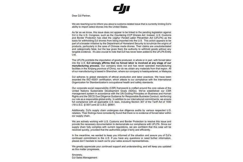 تحلیل ماجرای توقیف پهپادهای DJI توسط گمرک آمریکا: اتهامات کار اجباری و اثرات بازار